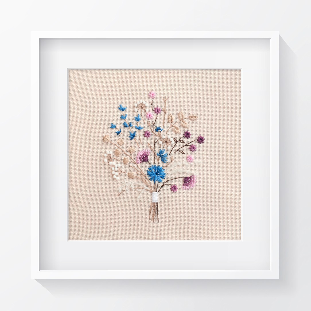 БУКЕТ С ПОЛЕВЫМИ ЦВЕТАМИ