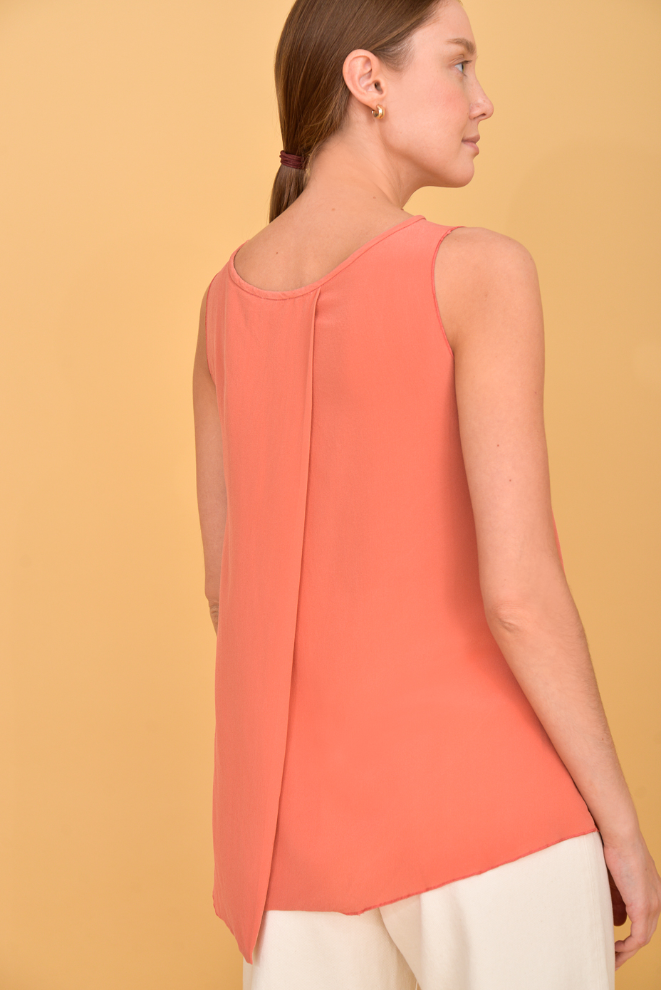 OTTOD'AME Шёлковый топ с запáхом по спине