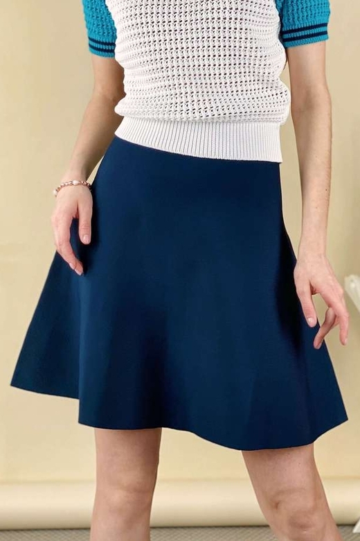 ROBERTO COLLINA Юбка-трапеция из плотного трикотажа