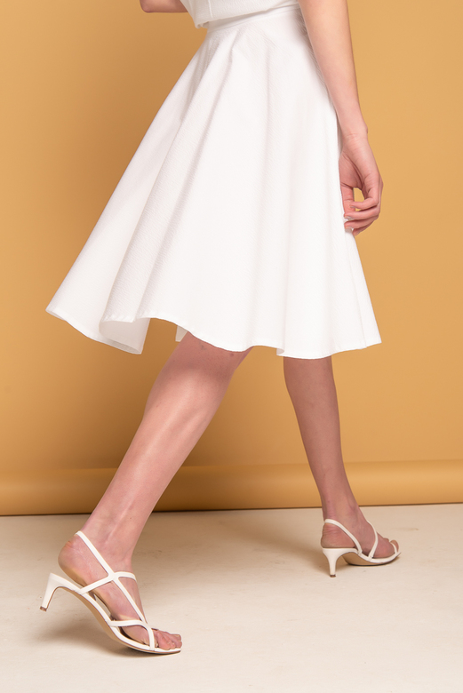 OTTOD'AME Юбка-солнце из жатого хлопка