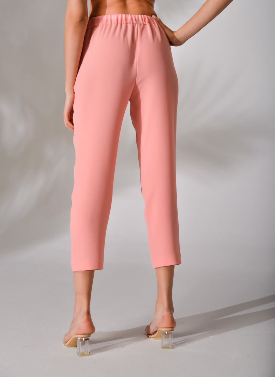 OTTOD’AME Брюки на мягком поясе в цвете фламинго