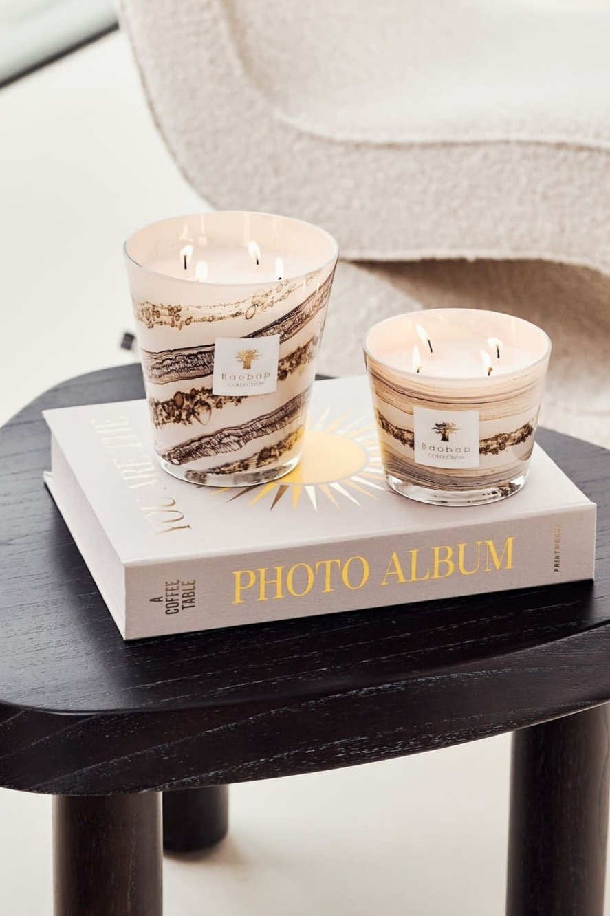 BAOBAB Свеча ароматическая Siloli из коллекции Sand: кедр, бобы тонка, зеленый лимон