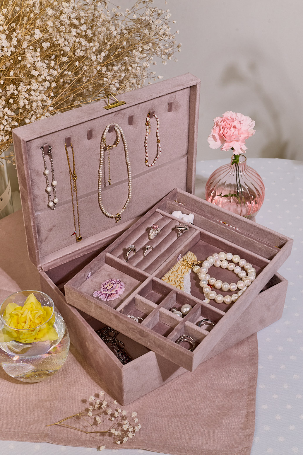 SITIS Шкатулка для украшений Flamingo, двухуровневая