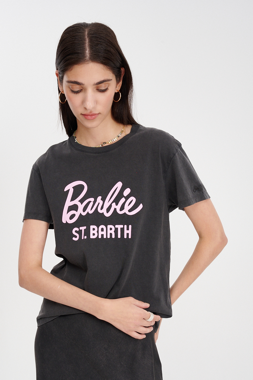 MC2 Saint Barth Футболка из хлопка с надписью "Barbie"