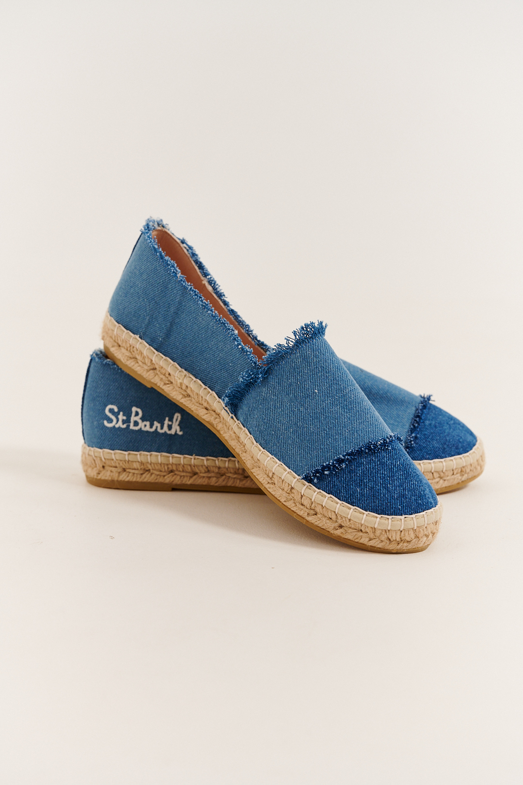MC2 SAINT BARTH Эспадрильи из денима с фирменной вышивкой