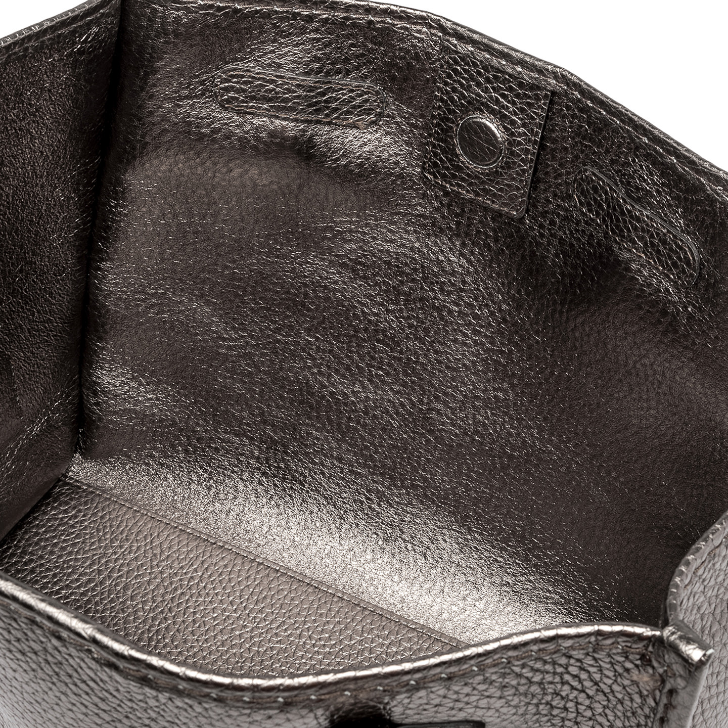 GIANNI CHIARINI Сумка-тоут MARCELLA из премиальной зернистой кожи оттенка серебряной патины