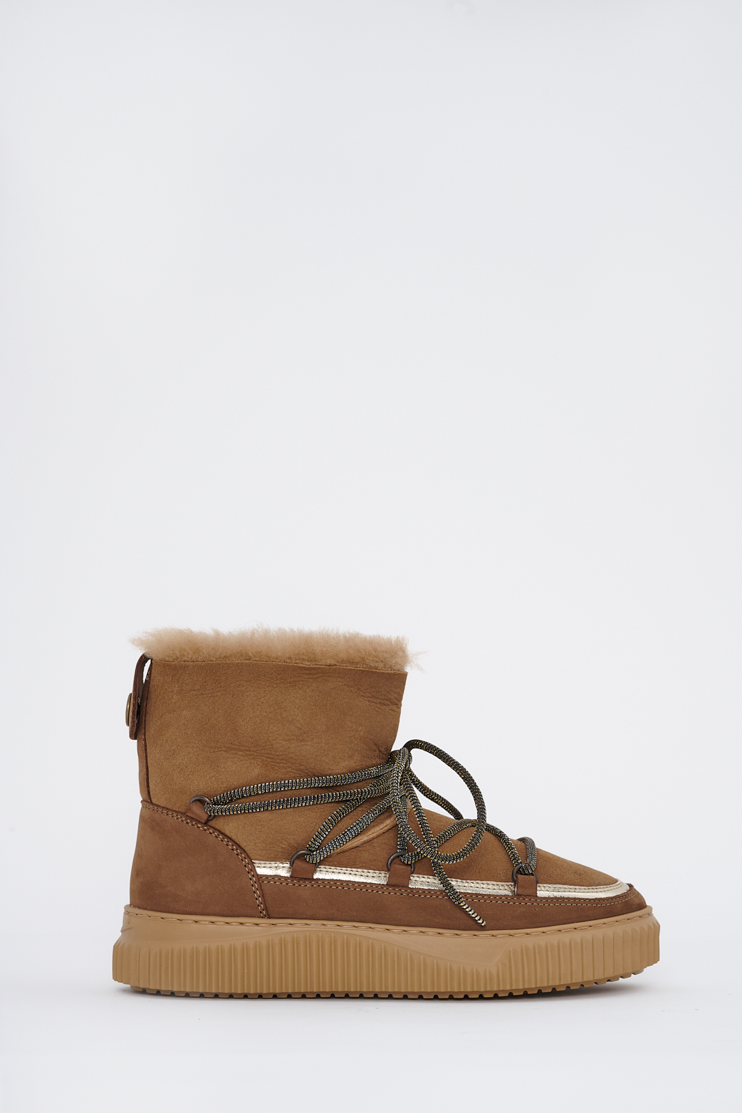 VOILE BLANCHE Сапоги CORTINA из овчины со шнуровкой
