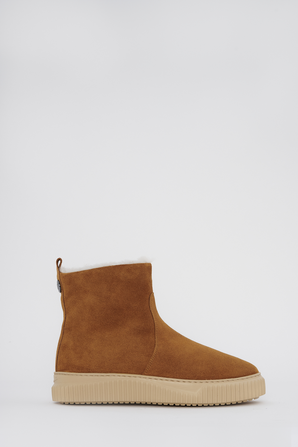 VOILE BLANCHE Ботинки MAICAH из овчины оттенка коньяка