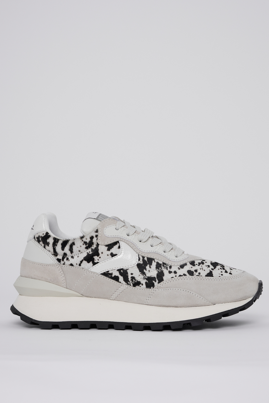 VOILE BLANCHE Кроссовки QUARK Hype из комбинированной замши и кожи пони