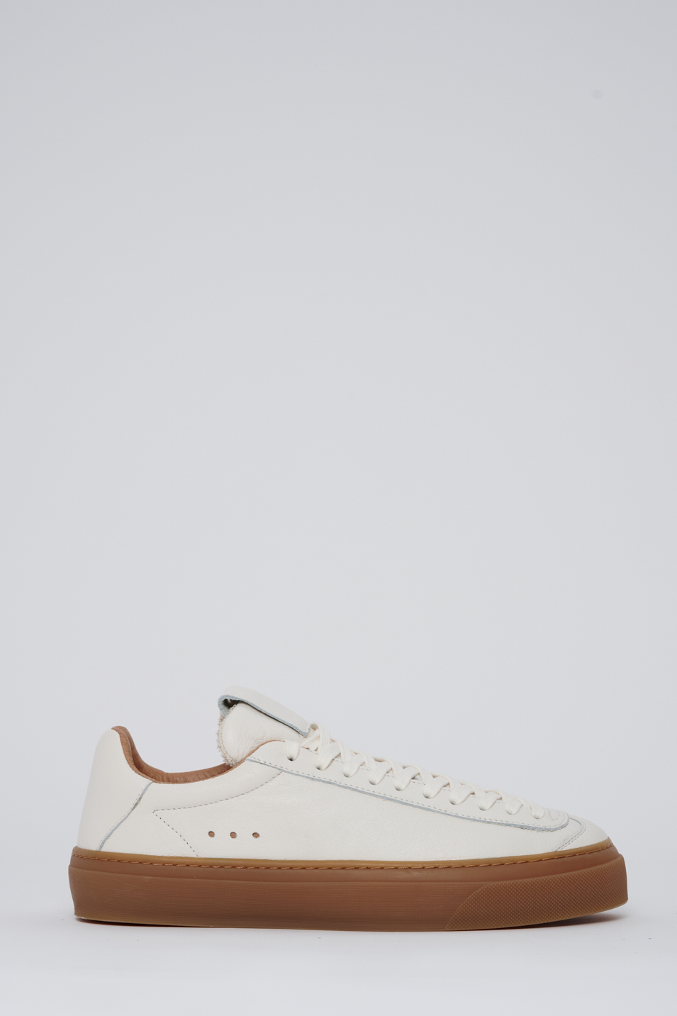 AQVA ALTA Кеды на шнуровке из премиальной кожи оттенка экрю