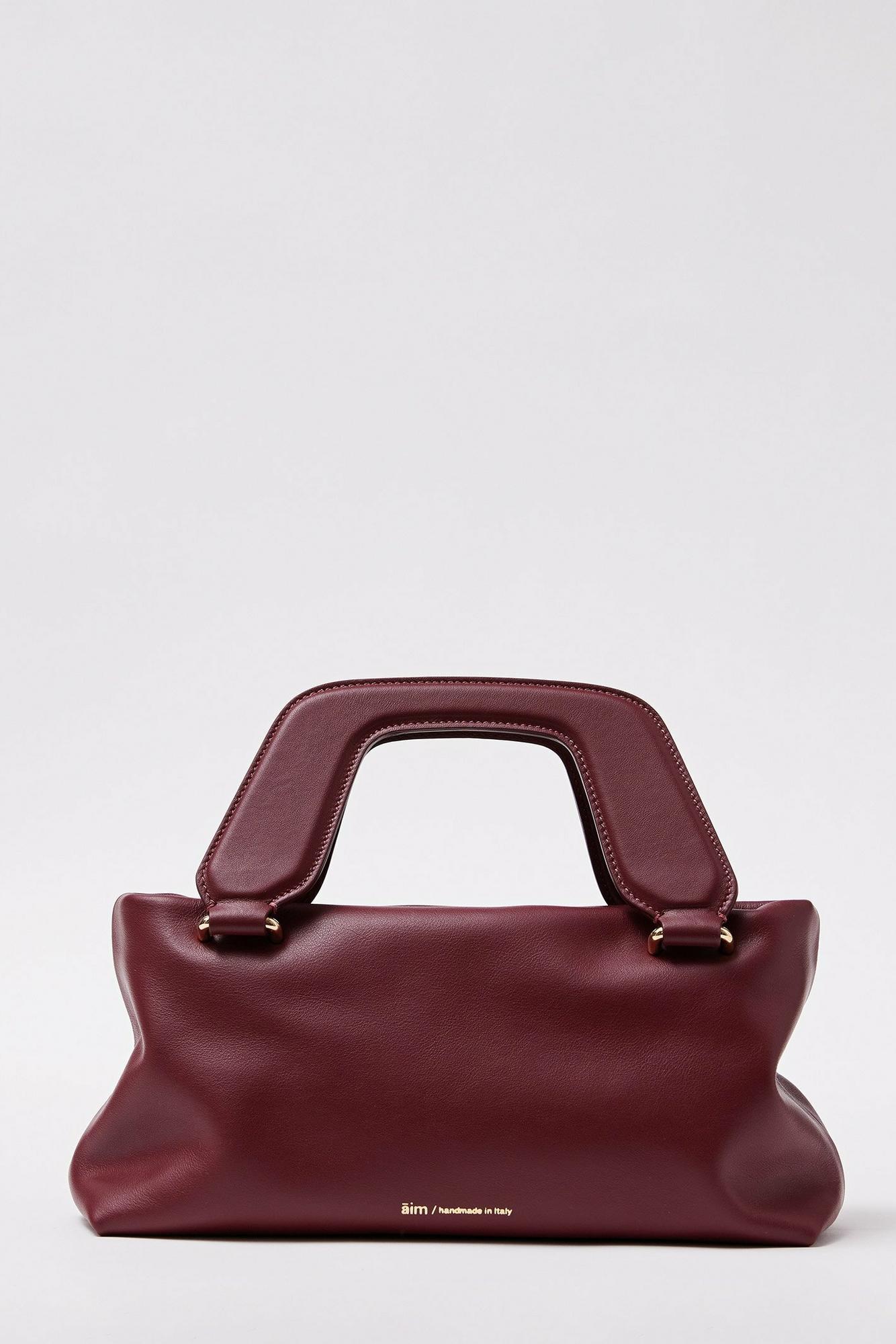 Āim Сумка ALICE из премиальной кожи наппа в оттенке бургундского вина