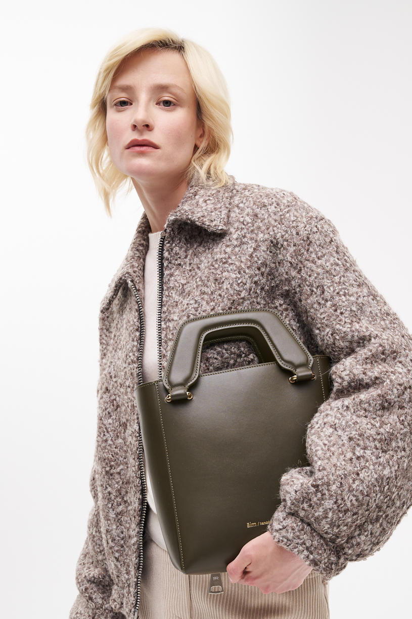 Āim Сумка SOPHIA mini в коже оттенка хаки