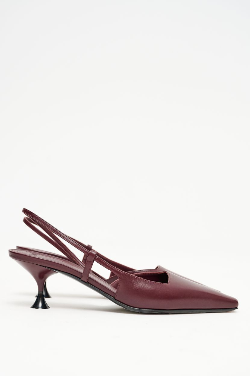 3JUIN Туфли KIRA из телячьей кожи оттенка бургундского вина