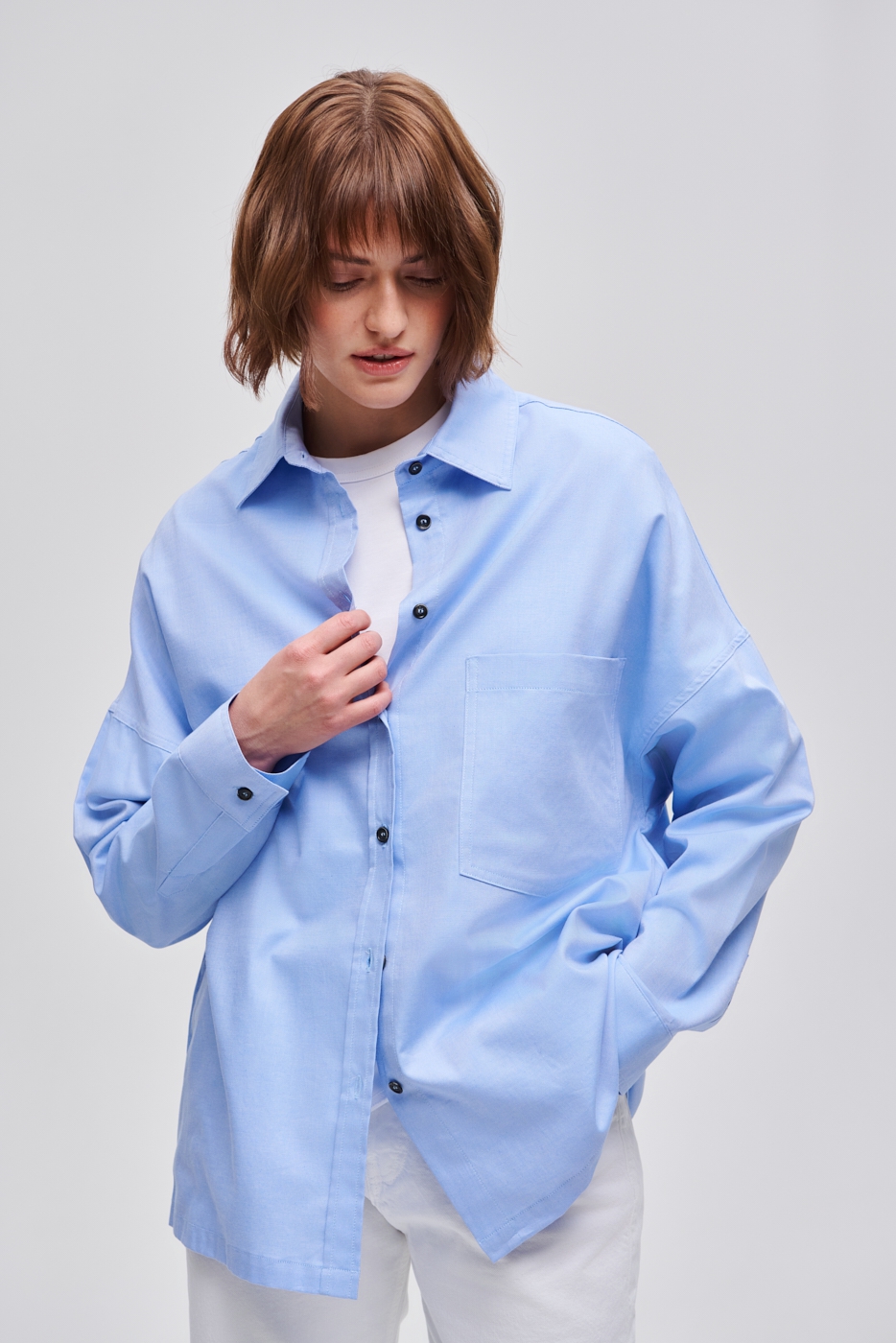 nine:inthe:morning Рубашка свободного кроя из хлопка-пике