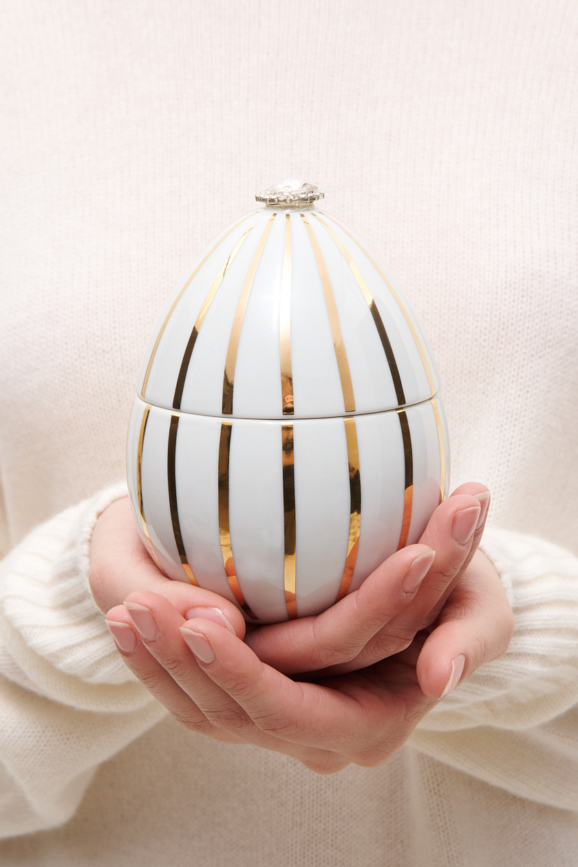 LADENAC Milano  Свеча Bois de Russie White Gold Stripes