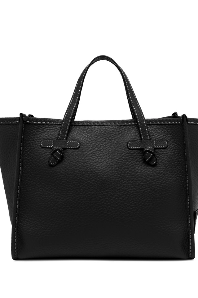 GIANNI CHIARINI Сумка-тоут MARCELLA 32 из премиальной зернистой кожи черного цвета
