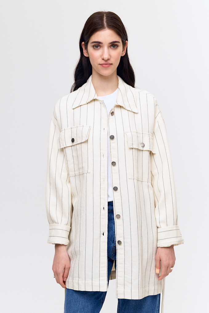 MEME ROAD Куртка из хлопка с накладными карманами