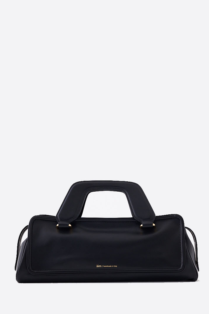 AIM Сумка OLIVIA из премиальной мягкой телячьей кожи черного цвета