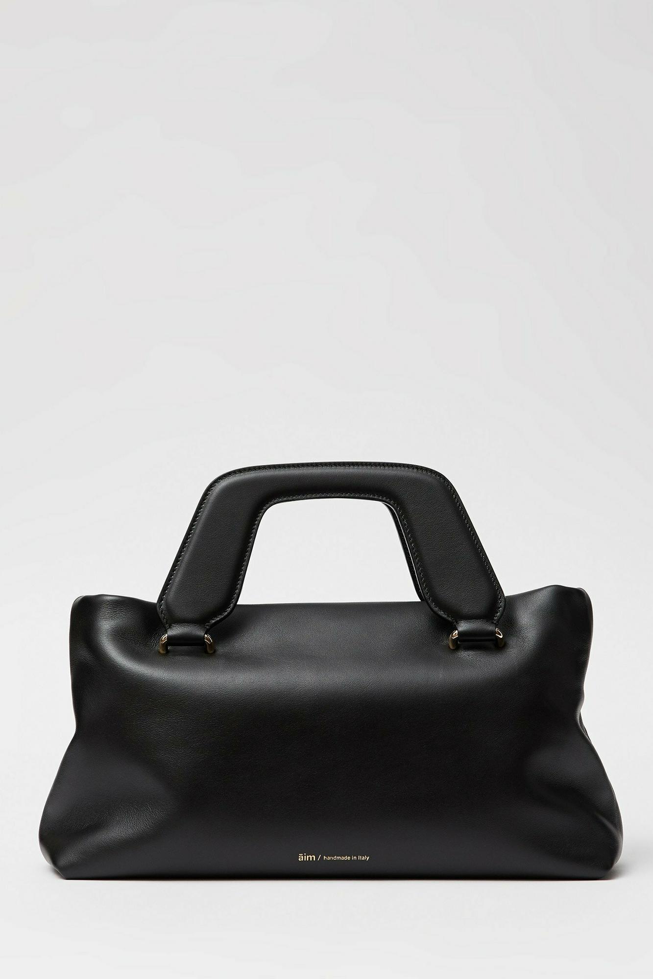 AIM Сумка ALICE large из премиальной кожи наппа черного цвета