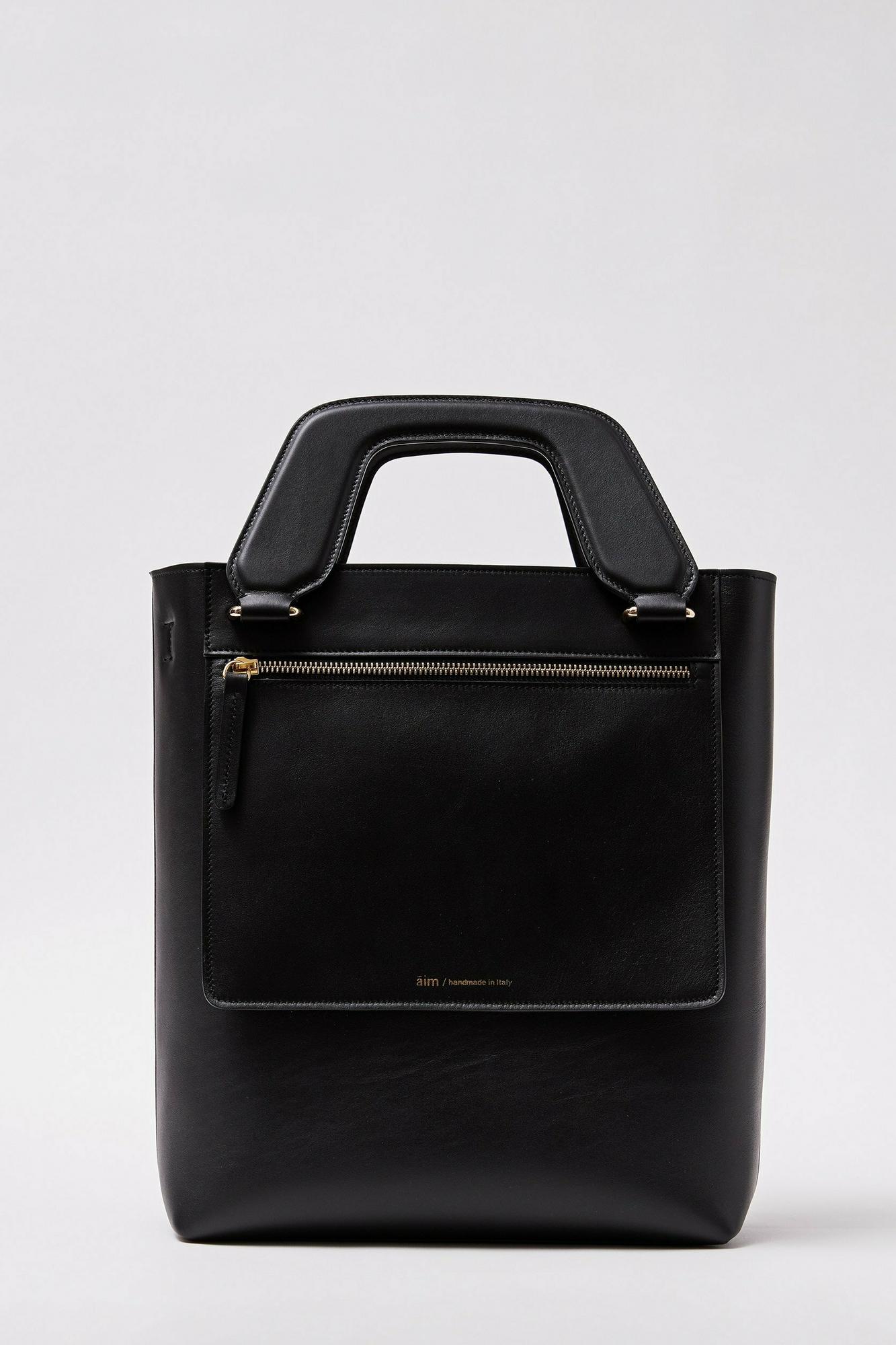 Āim Сумка-тоут SOPHIA из премиальной телячьей кожи черного цвета