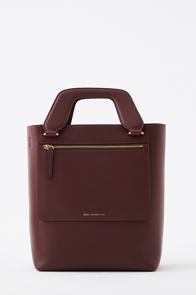 Āim Сумка-тоут SOPHIA из премиальной телячьей кожи оттенка пекан