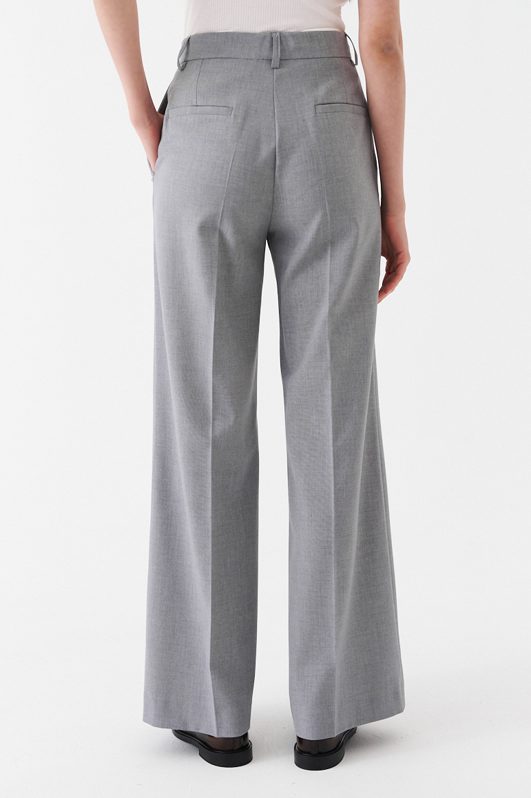 OTTOD'AME Брюки-сигареты из шерсти тонкого кручения