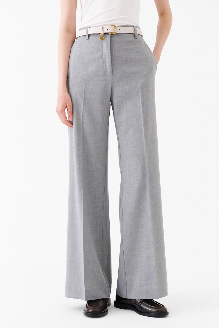 OTTOD'AME Брюки-сигареты из шерсти тонкого кручения