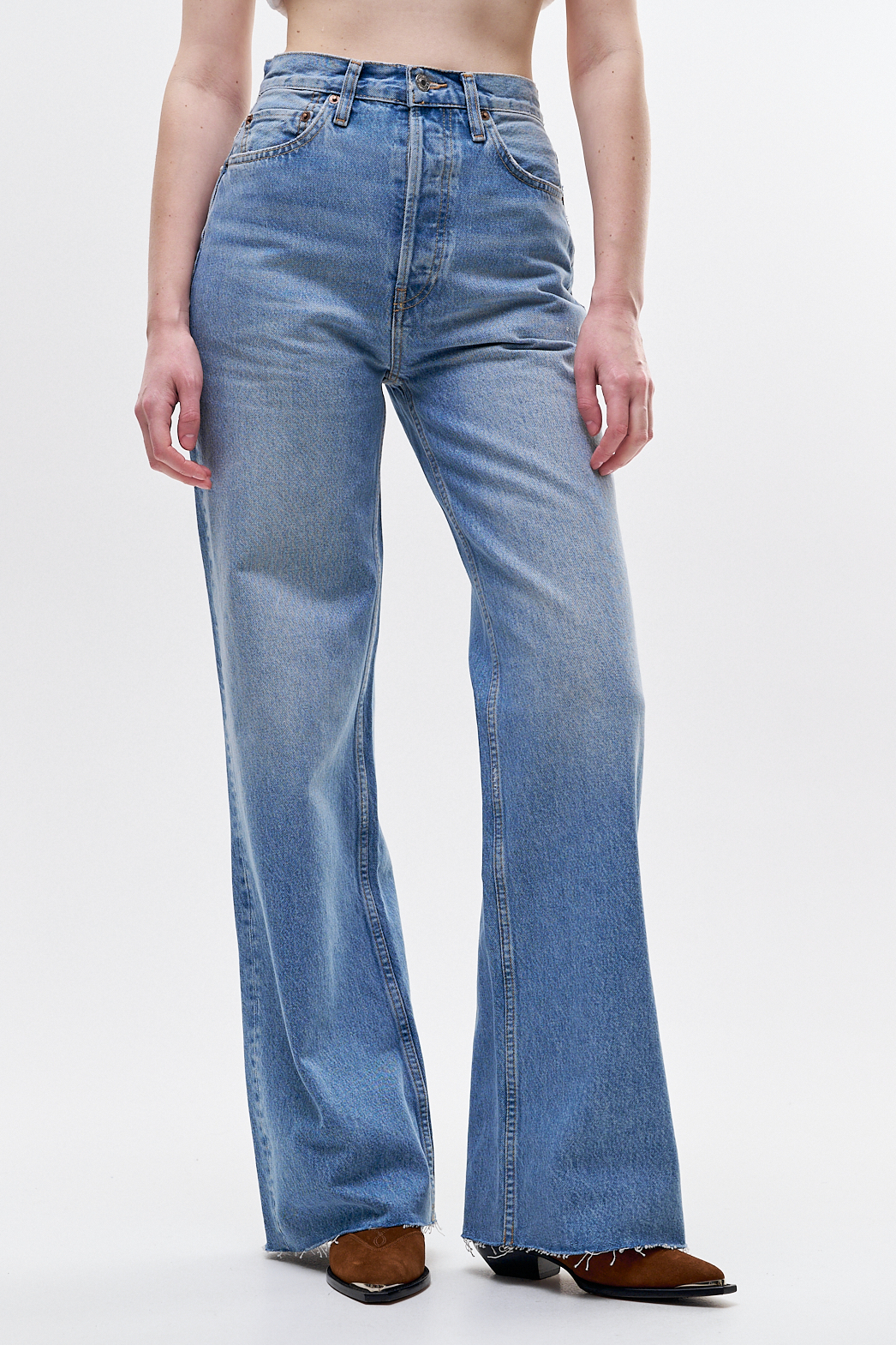 RE/DONE Джинсы 70's HIGH RISE WIDE LEG