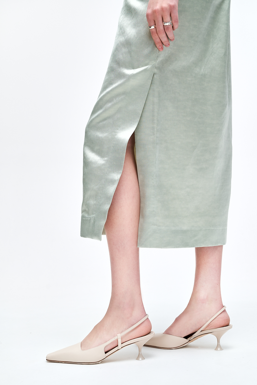 3JUIN Туфли KIRA из кожи наппа оттенка топленого молока