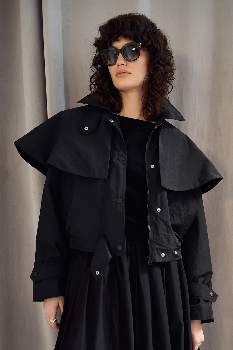 MARGAUX LONNBERG Куртка с пелериной из технологичного нейлона