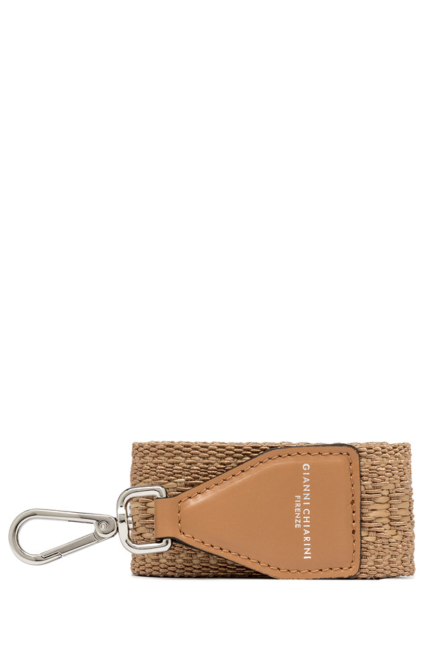 GIANNI CHIARINI  Ремень для сумки  жаккардовый оттенка тоффи