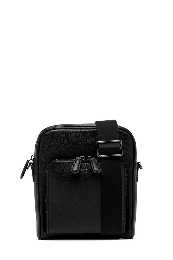 GIANNI CHIARINI Сумка-кроссбади Florence из премиальной зернистой кожи черного цвета