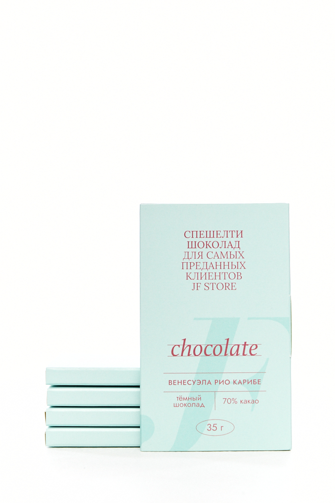 JF STORE Спешелти шоколад из лимитированного выпуска, сорт «Венесуэла Рио Карибе»