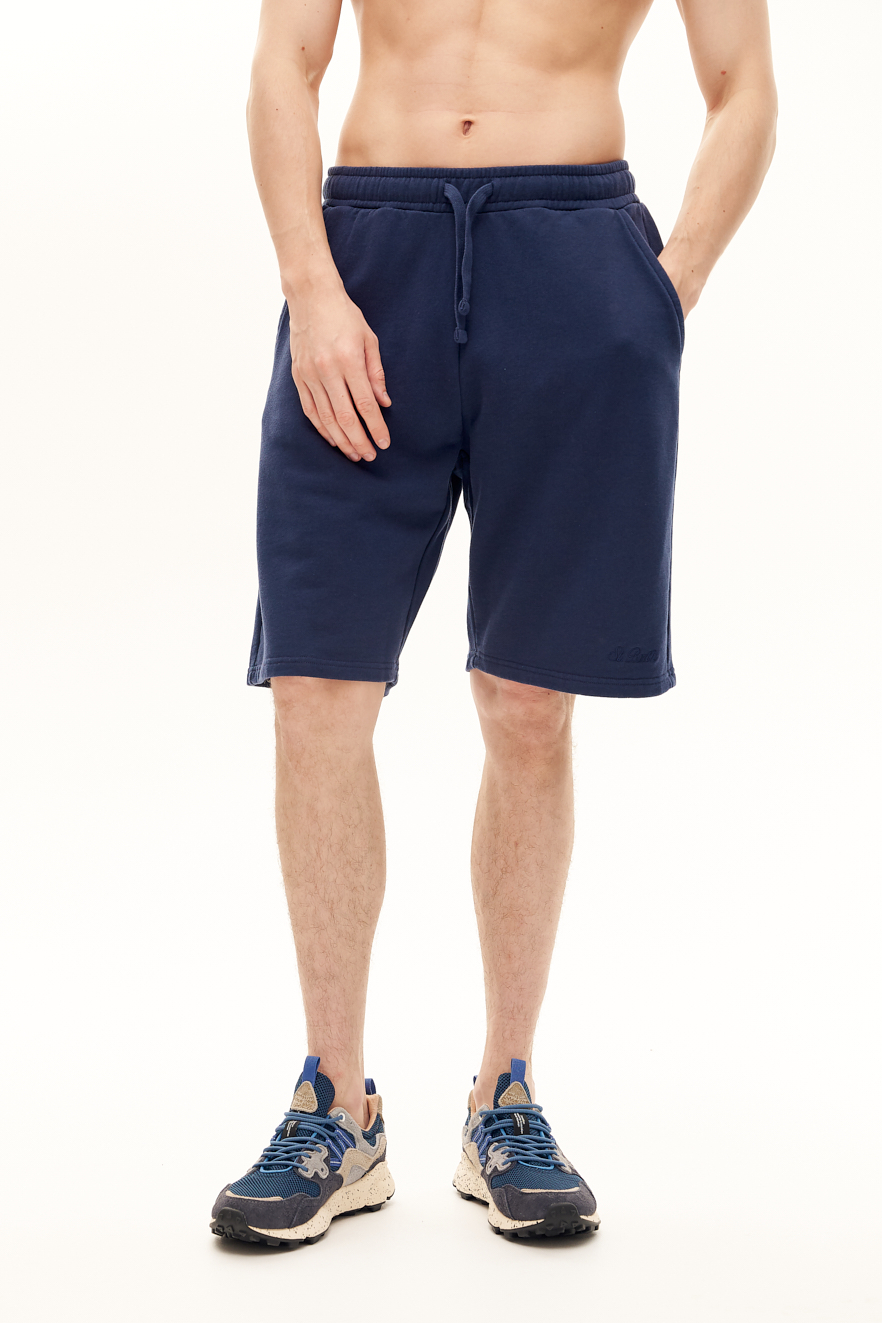 MC2 SAINT BARTH Шорты из футера оттенка navy blue