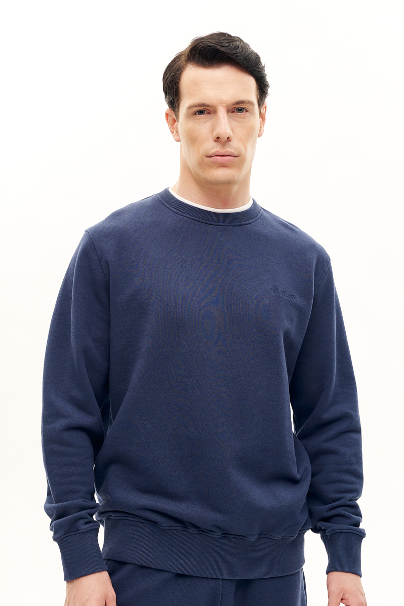 MC2 SAINT BARTH Свитшот из футера оттенка navy blue