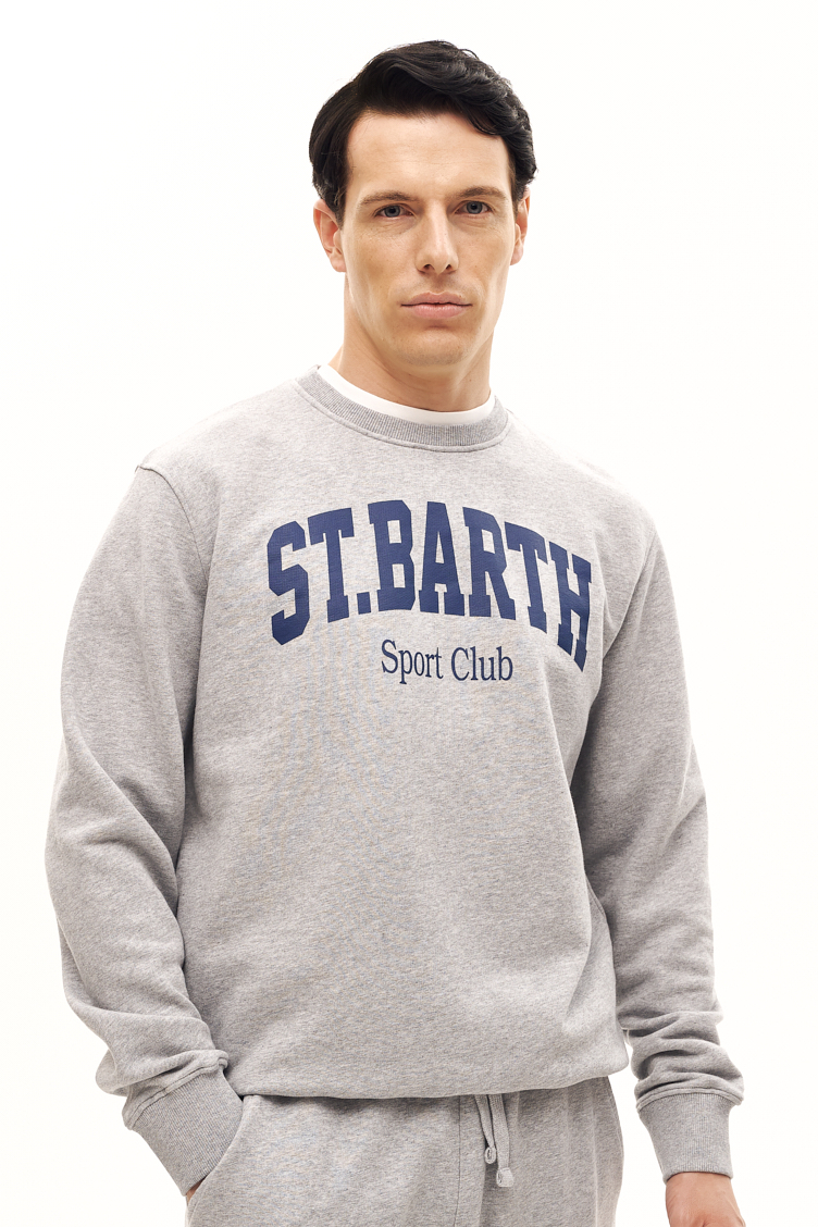 MC2 SAINT BARTH Свитшот из футера с фирменным принтом