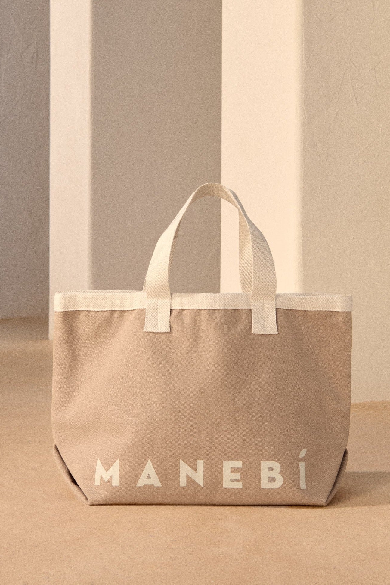 MANEBI  California tote bag из хлопка канвас