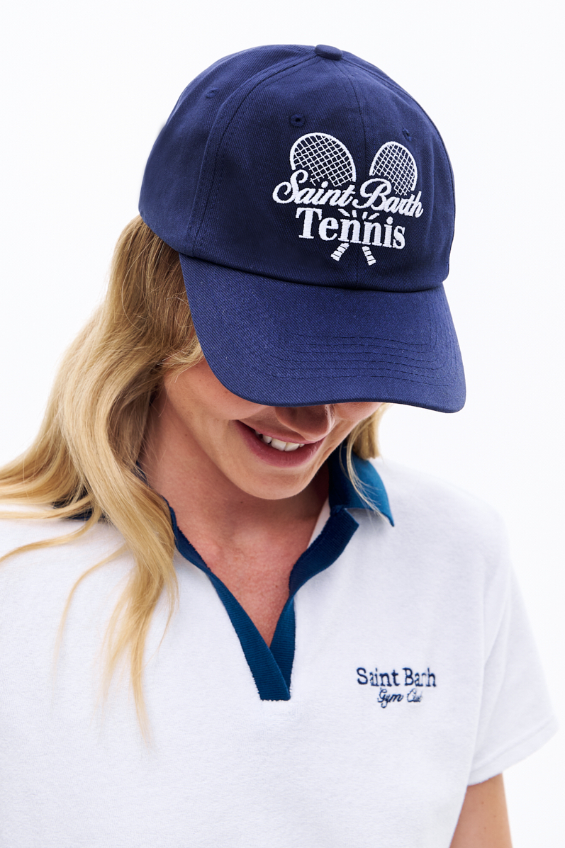 MC2 SAINT BARTH Бейсболка унисекс из хлопка с вышивкой Tennis club