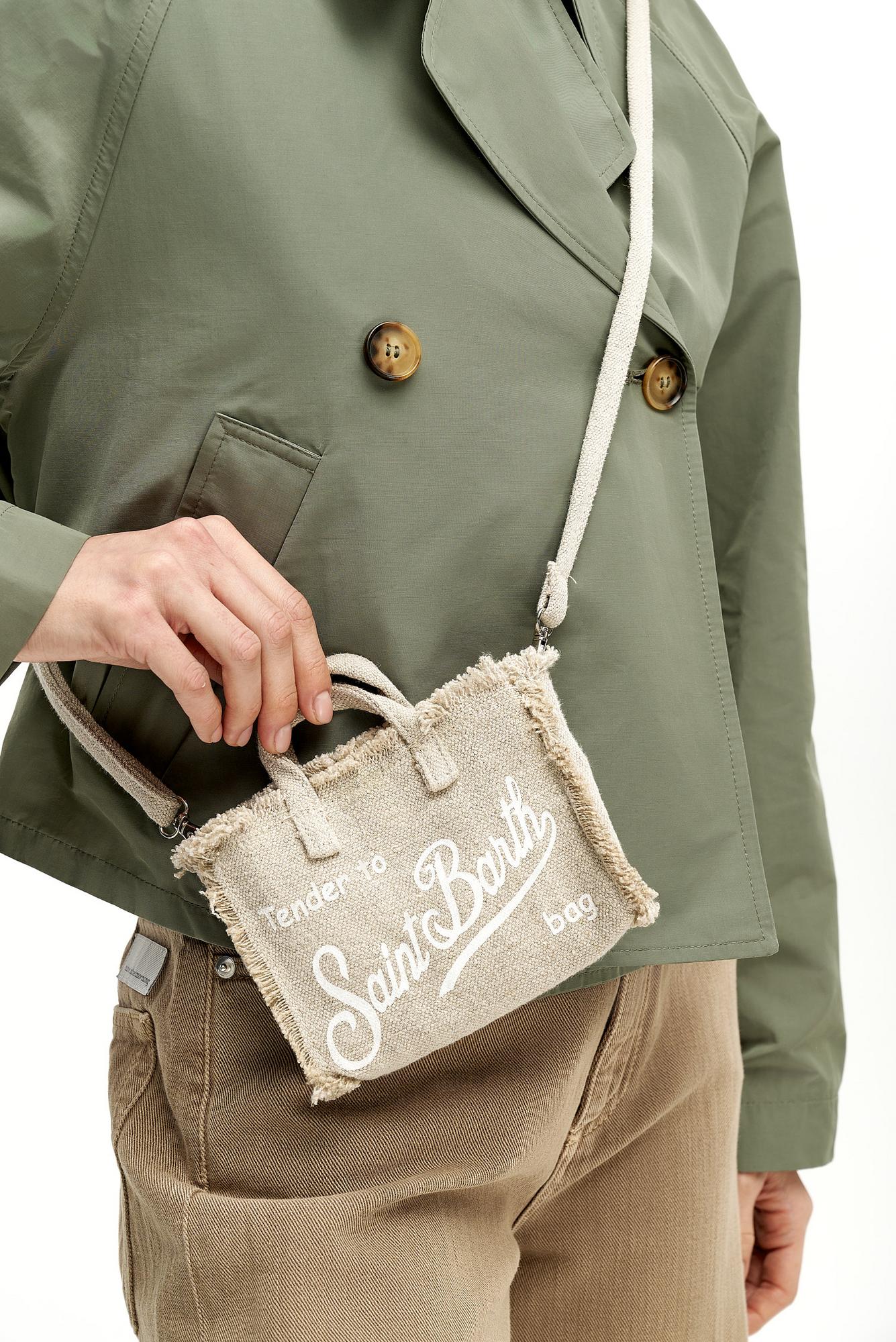 MC2 Saint Barth Phone bag на застежке магните изо льна