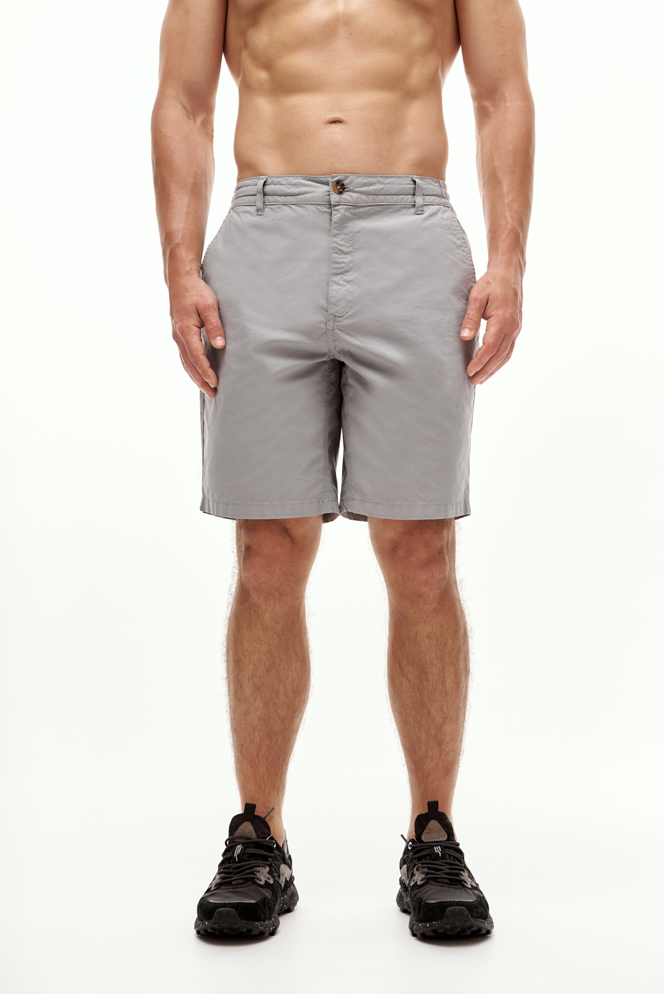 MC2 SAINT BARTH Бермуды из органического хлопка серого оттенка