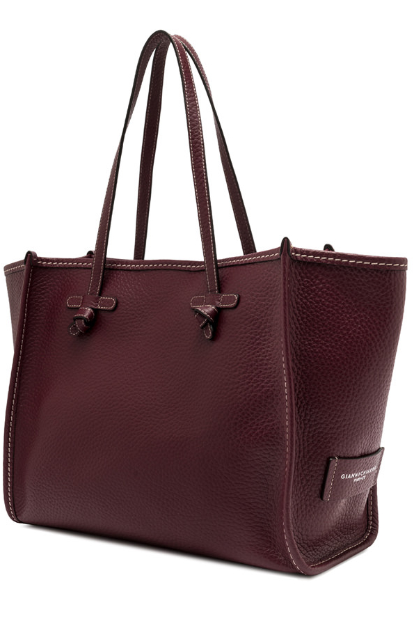 GIANNI CHIARINI  Сумка-тоут MARCELLA  из премиальной  зернистой кожи  оттенка брусники