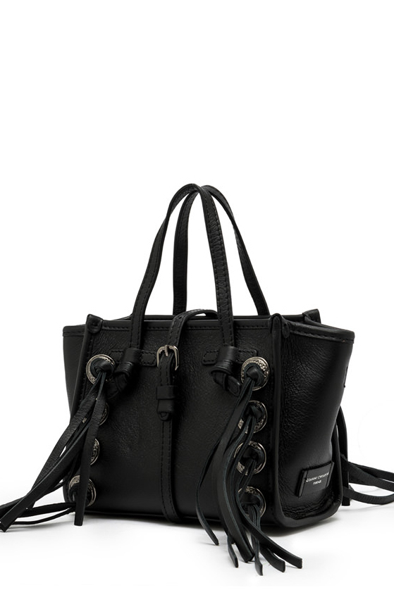 GIANNI CHIARINI  Сумка Miss MARCELLA Free Spirit из натуральной кожи с металлическим декором и бахромой