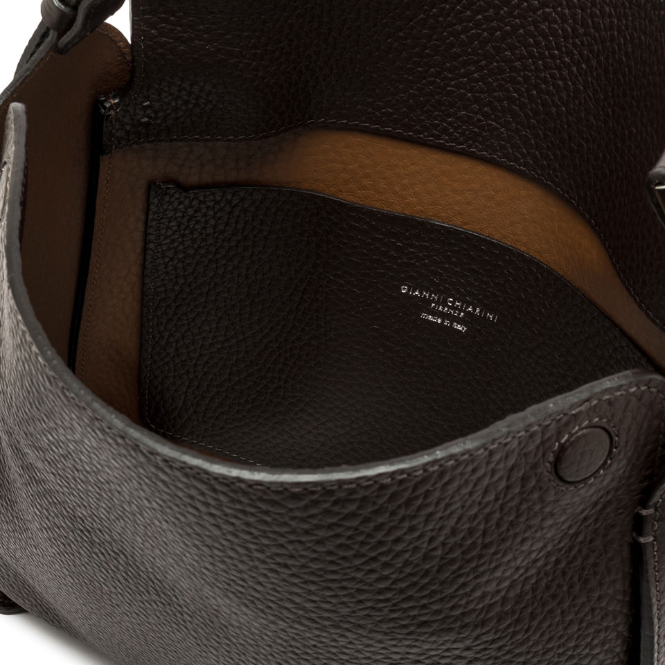 GIANNI CHIARINI Сумка PENELOPE из премиальной зернистой кожи оттенка эспрессо