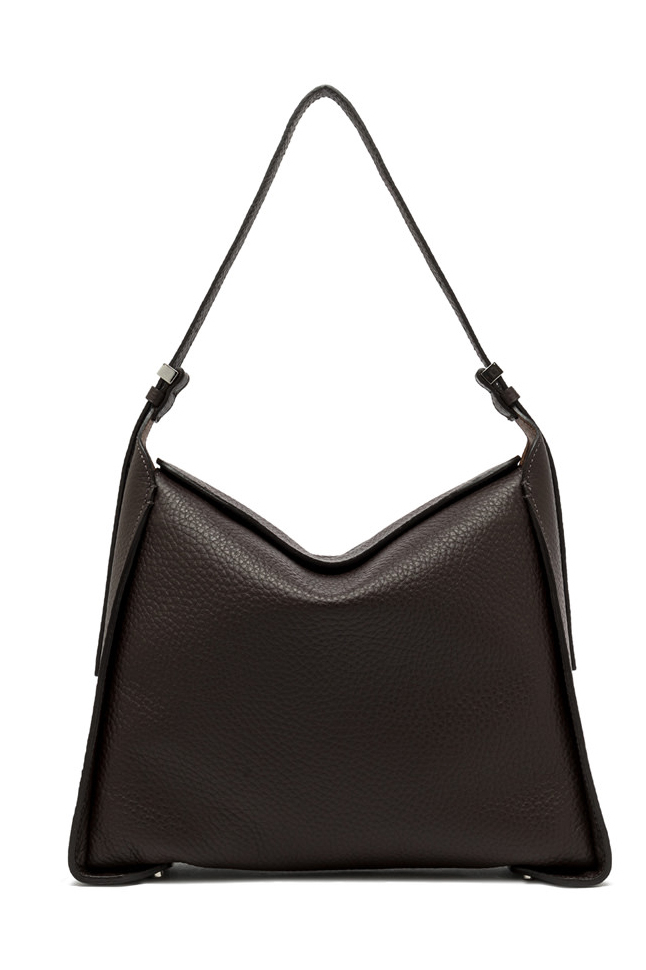 GIANNI CHIARINI Сумка PENELOPE из премиальной зернистой кожи оттенка эспрессо