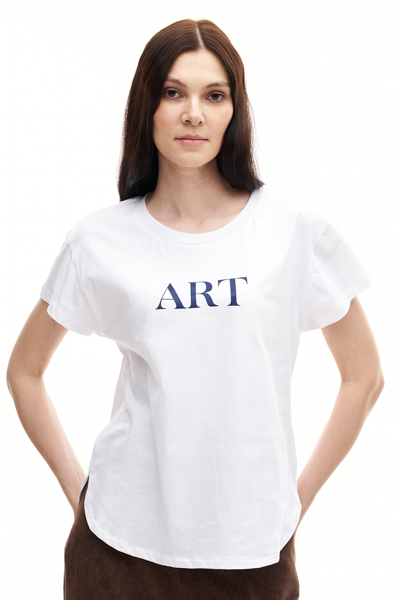 MERCÍ Футболка приталенного кроя с принтом ART