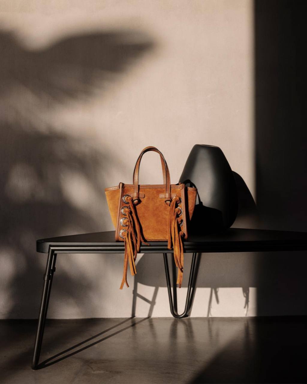 GIANNI CHIARINI  Сумка Miss MARCELLA Free Spirit из бархатистой замши с бахромой