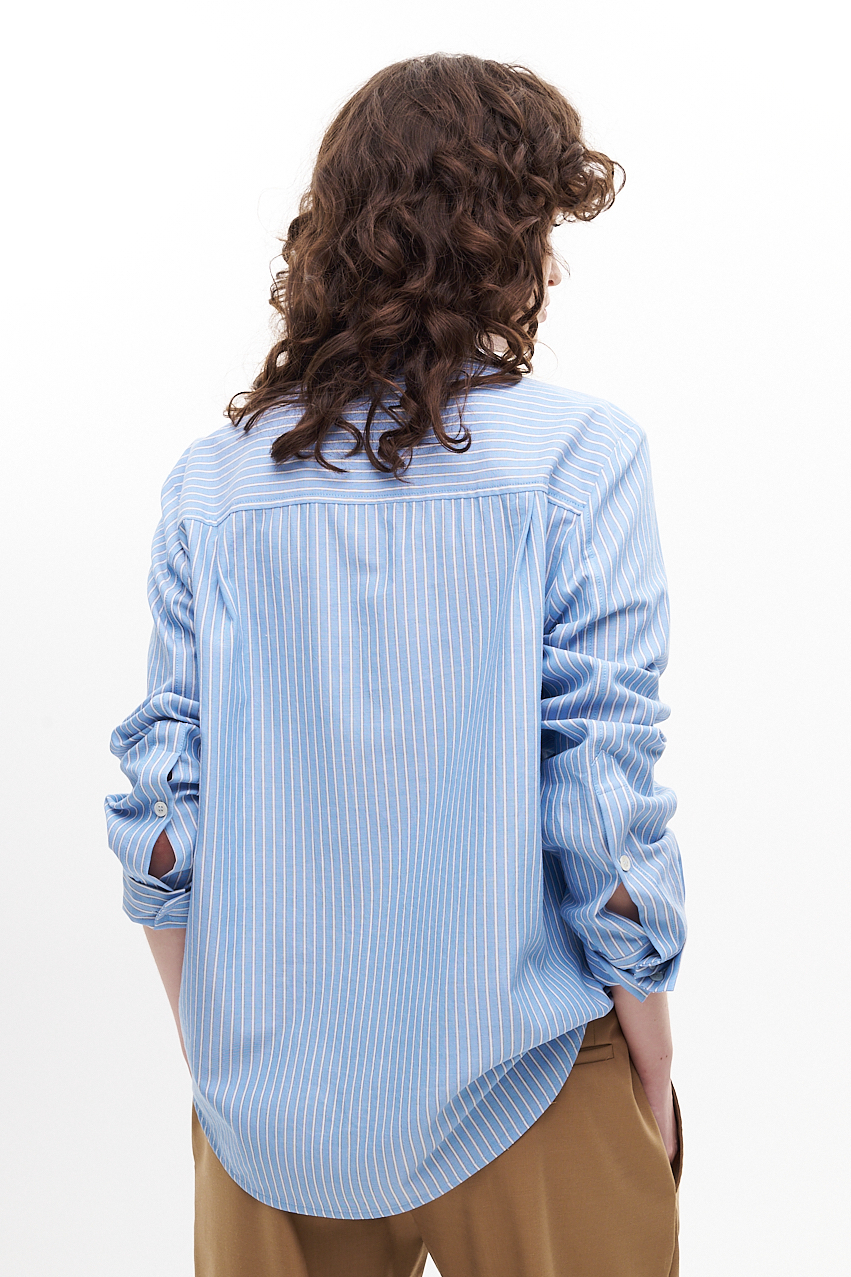 TELA Рубашка из хлопка-пике с воздушным бантом