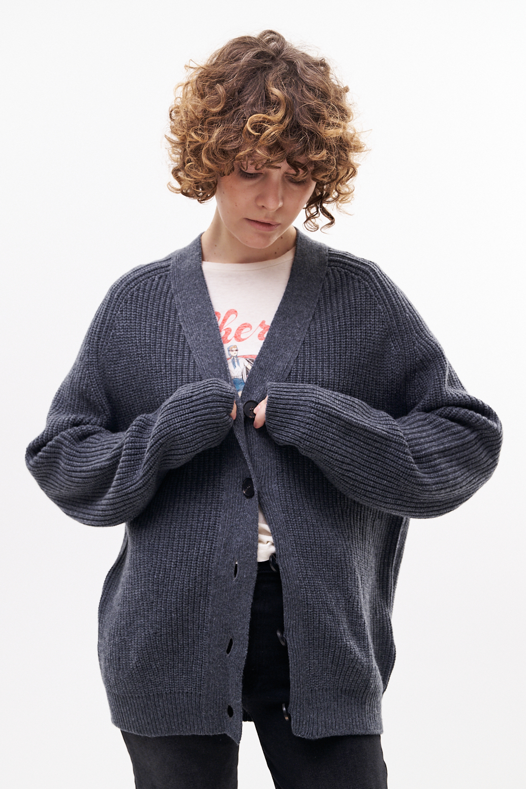 TELA Кардиган крупной вязки из премиальной шерсти