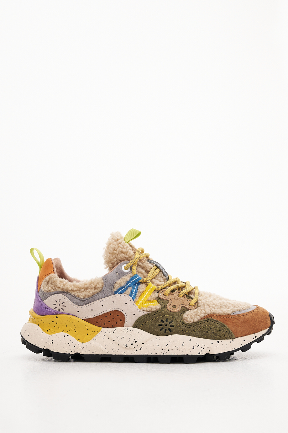 FLOWER MOUNTAIN Кроссовки треккинговые YAMANO 3 из комбинированно й замши и овчины teddy