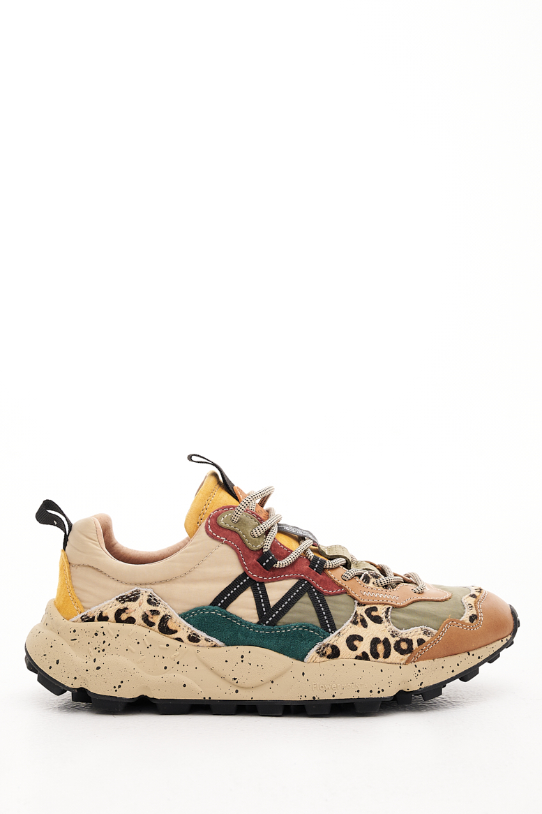 FLOWER MOUNTAIN Кроссовки треккинговые LENZAN c фигурной шнуровкой в комбинации замши и нейлона